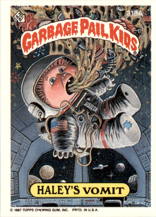 1987 Garbage Pail Kids Series 8 #318a Haley's Vomit NM-MT