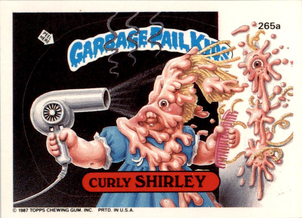 1987 Garbage Pail Kids Series 7 #265A Curly Shirley NM-MT