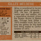 1972 Topps #69 Gilles Meloche RC California Golden Seals EX-MT