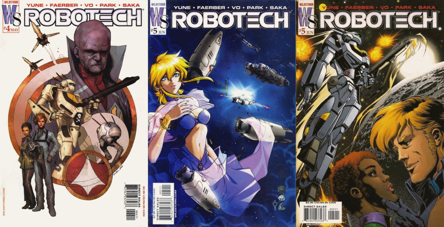 Robotech #4-5 (2003) Wildstorm Comics - 3 Comics