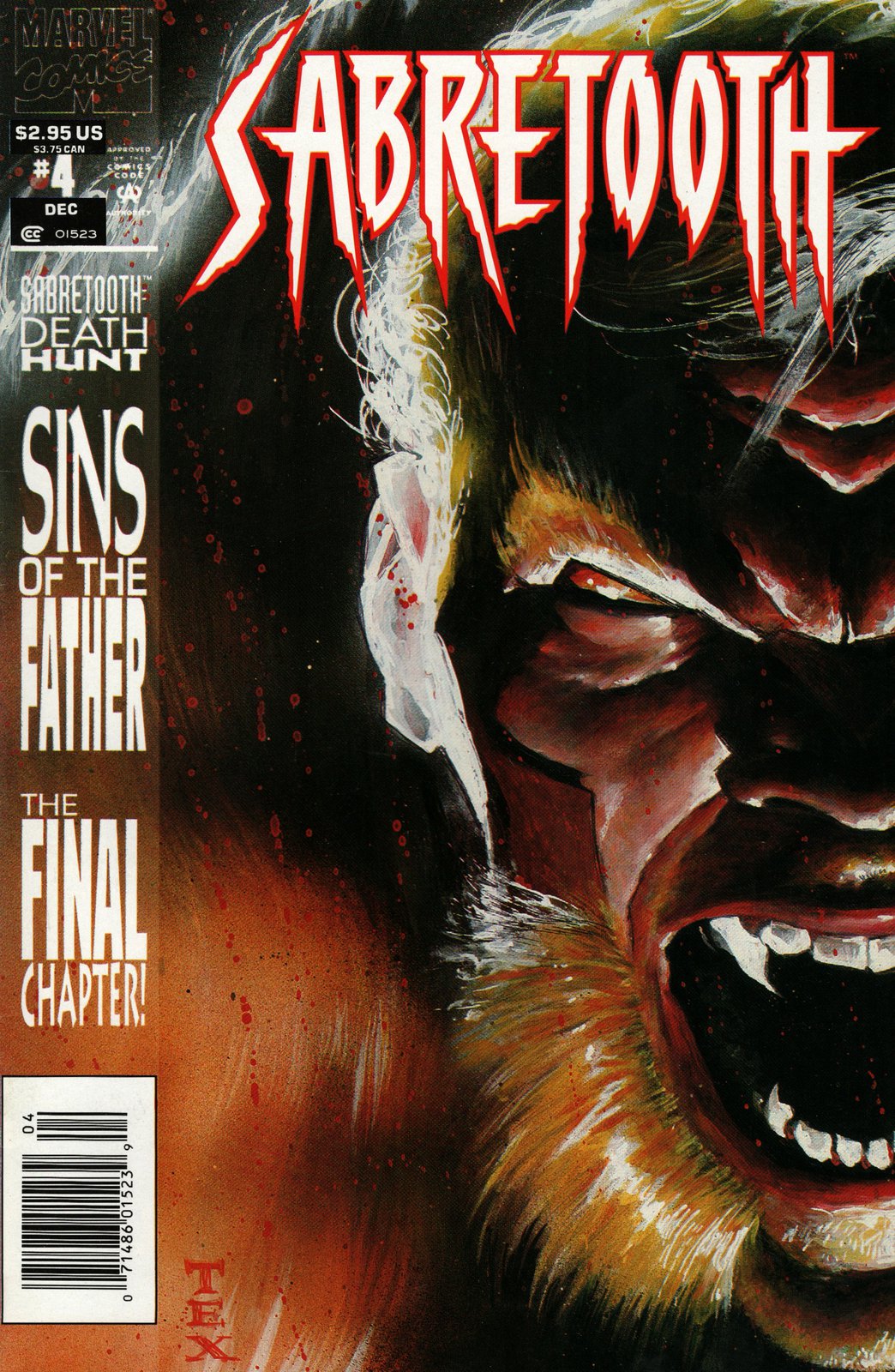 Sabretooth #4 Newsstand (1993) Marvel Comics
