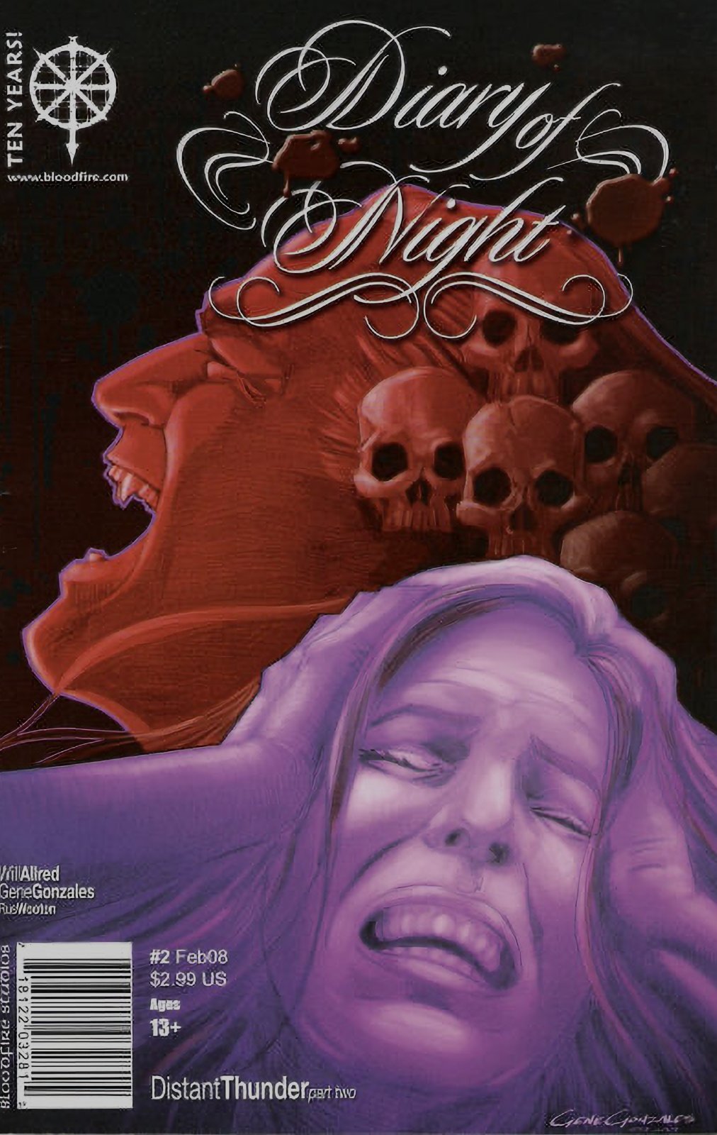 Diary of Night #2 (2008) Bloodfire Studios Comics