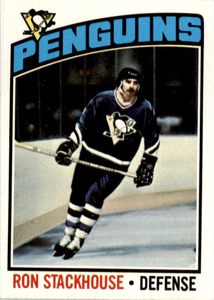 1976 Topps #72 Ron Stackhouse Pittsburgh Penguins EX-MT