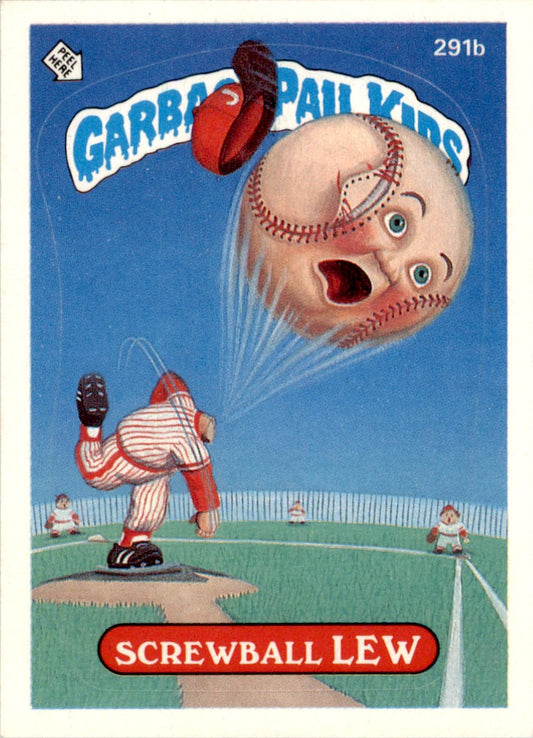 1987 Garbage Pail Kids Series 7 #291b Screwball Lew NM-MT