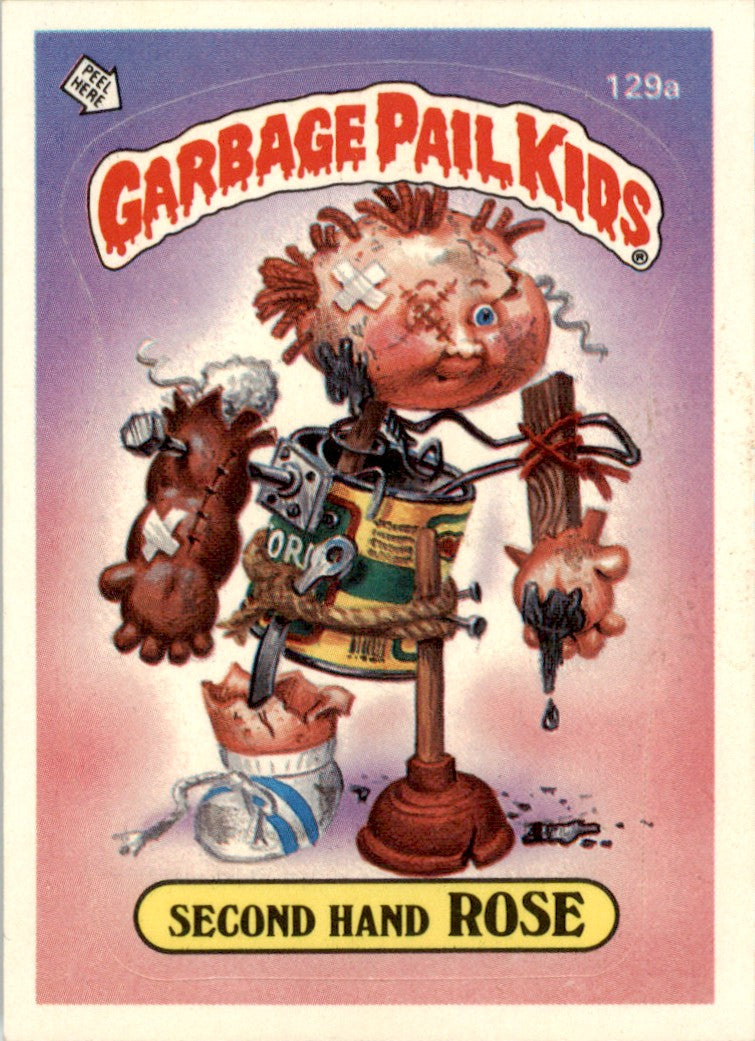 1986 Garbage Pail Kids Series 6 #129a Second Hand Rose Two Asterisks EX