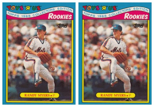 (2) 1988 Topps Toys R' Us Rookies Baseball 21 Randy Myers Lot New York Mets