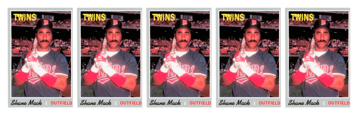 (5) 1992 Baseball Card Monthly #30 Shane Mack Baseball Card Lot Minnesota Twins