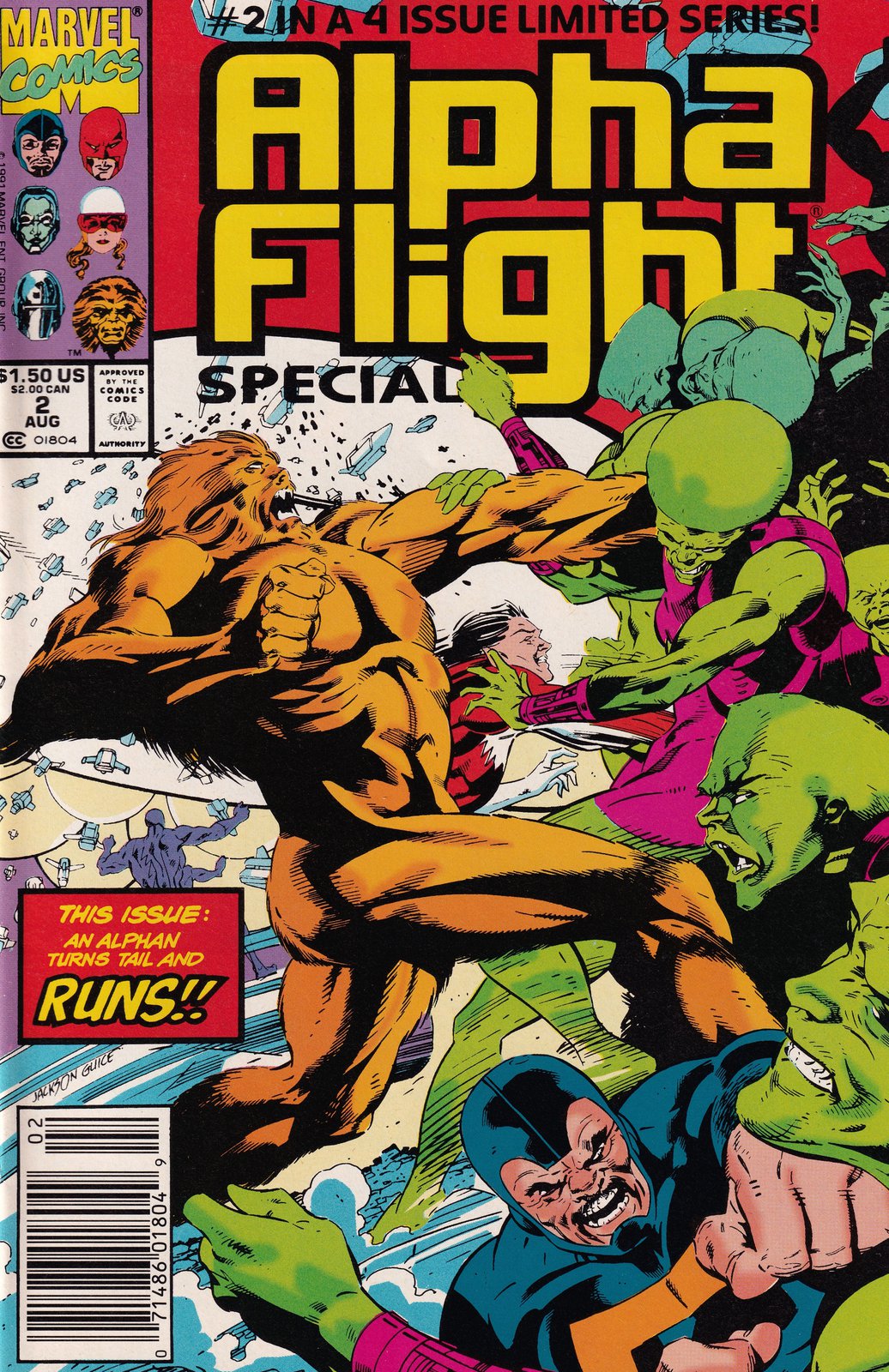 Alpha Flight Special #2 Newststand Cover (1991) Marvel
