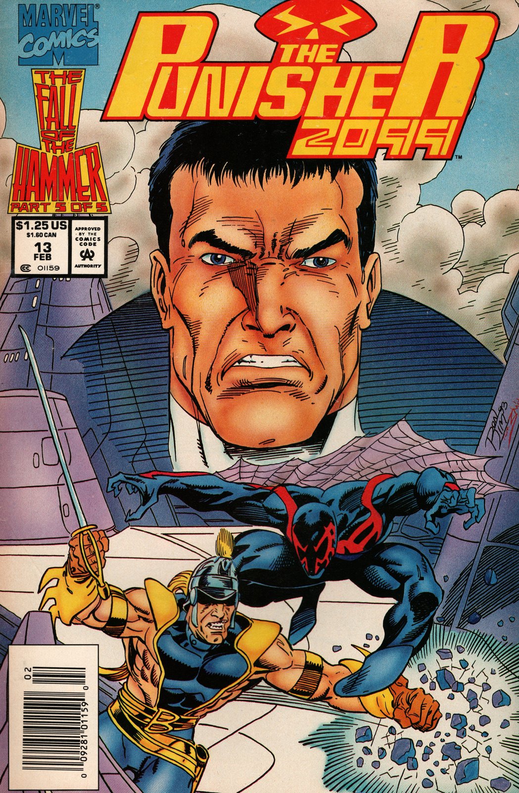 Punisher 2099 #13 Newsstand 1993-1995) Marvel Comics