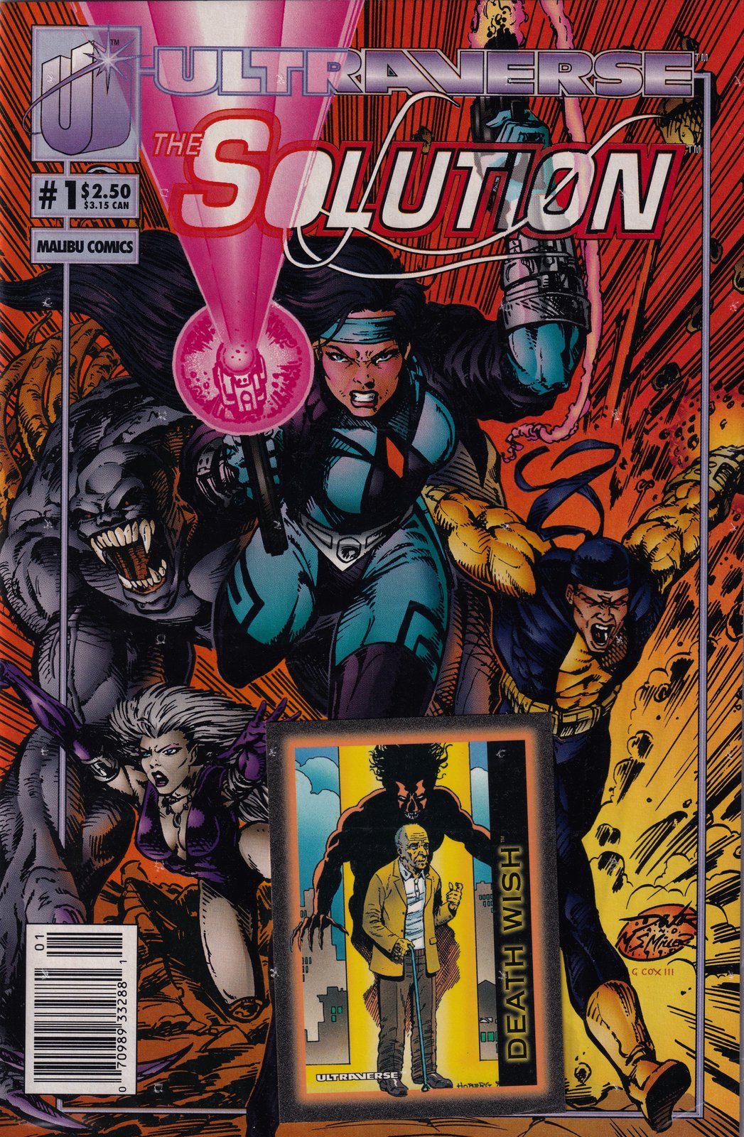 The Solution #1 Newsstand Polybagged (1993-1995) Malibu Comics