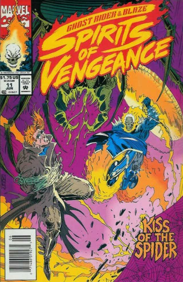 Ghost Rider / Blaze: Spirits Vengeance #11 Newsstand Cover (1992-1994) Marvel
