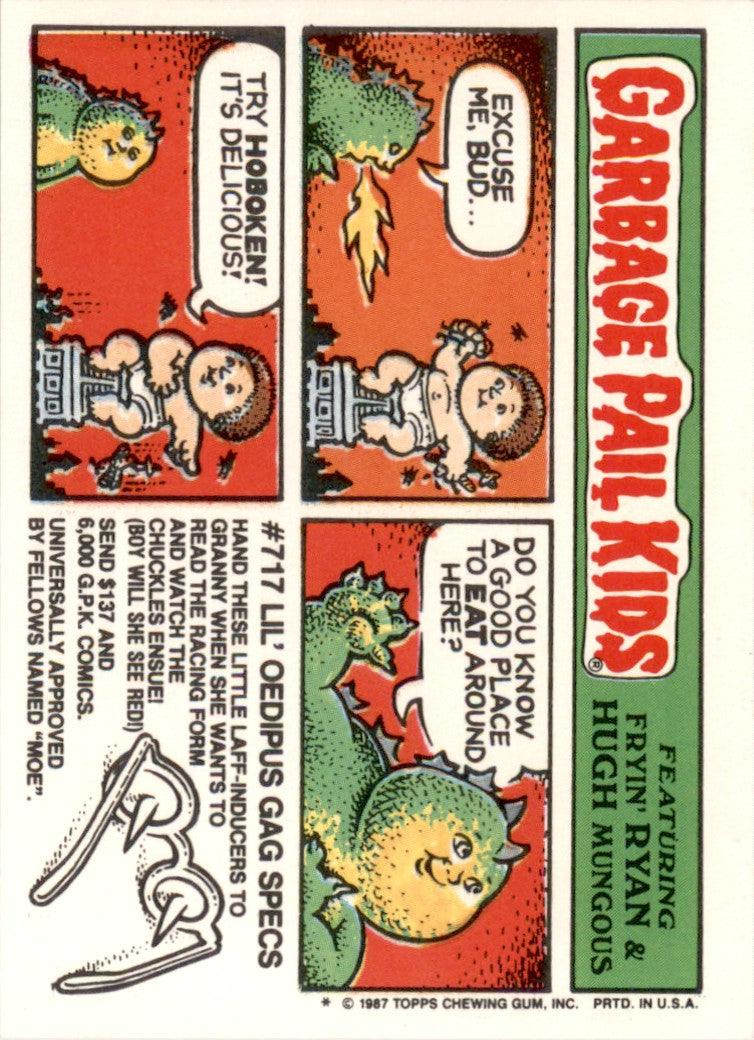 1987 Garbage Pail Kids Series 8 #294a Weird Wendell EX