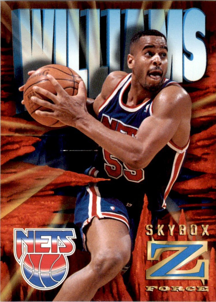 1996 SkyBox Z-Force Z-Cling #57 Jayson Williams New Jersey Nets