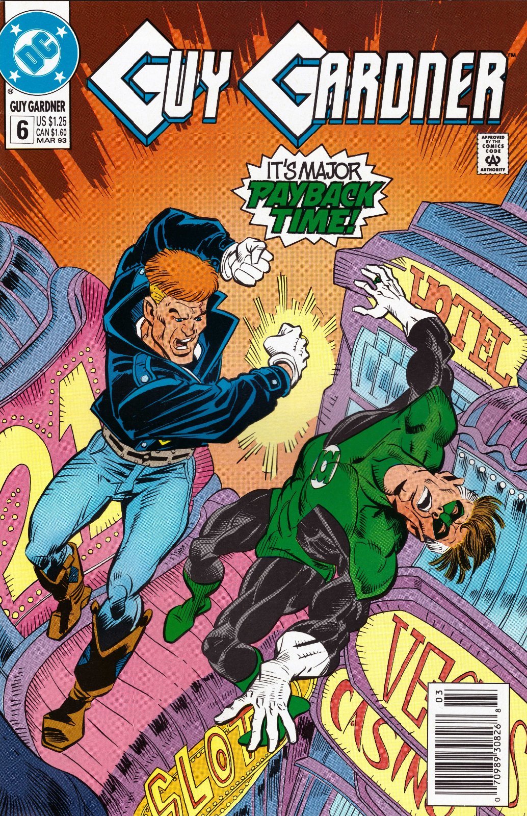 Guy Gardner #6 Newsstand Cover (1992-1994) DC Comics