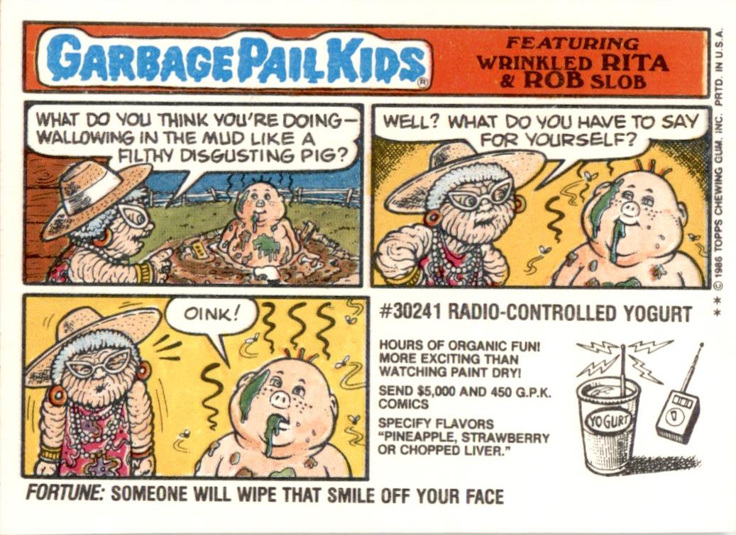 1986 Garbage Pail Kids Series 6 #226B Cheap Jewel NM