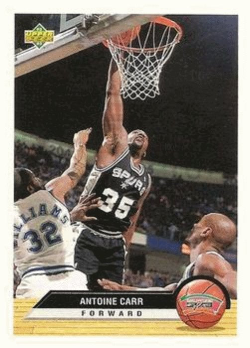 1992-93 Upper Deck McDonald's Basketball P36 Antoine Carr