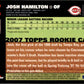 2007 Topps Chrome #287 Josh Hamilton Cincinnati Reds