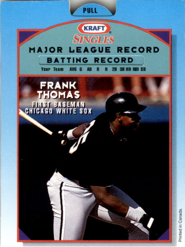 1994 Kraft Singles Superstars #12 Frank Thomas Chicago White Sox