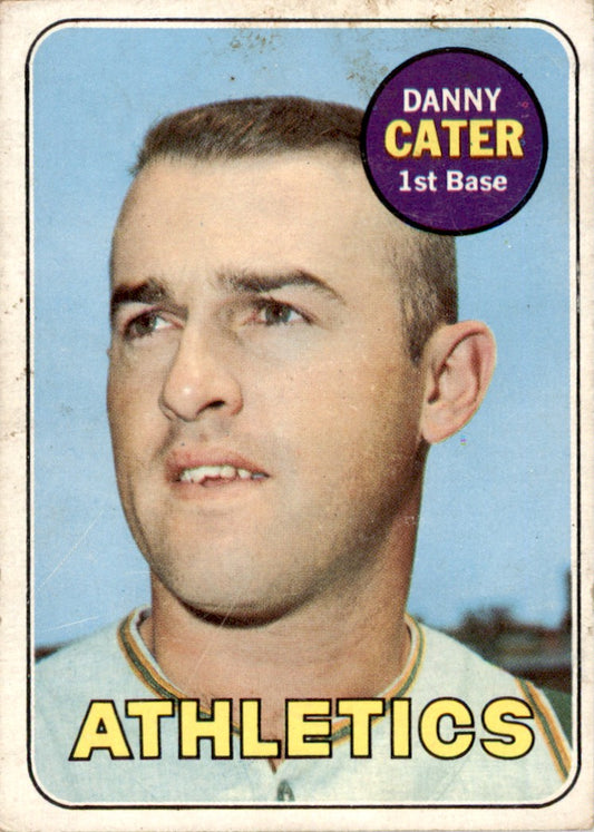 1969 Topps #44 Danny Cater Oakland Athletics GD+