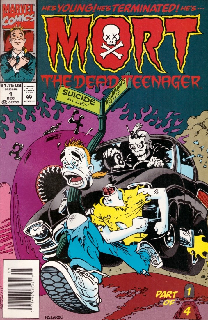 Mort the Dead Teenager #1 Newsstand (1993-1994) Marvel Comics
