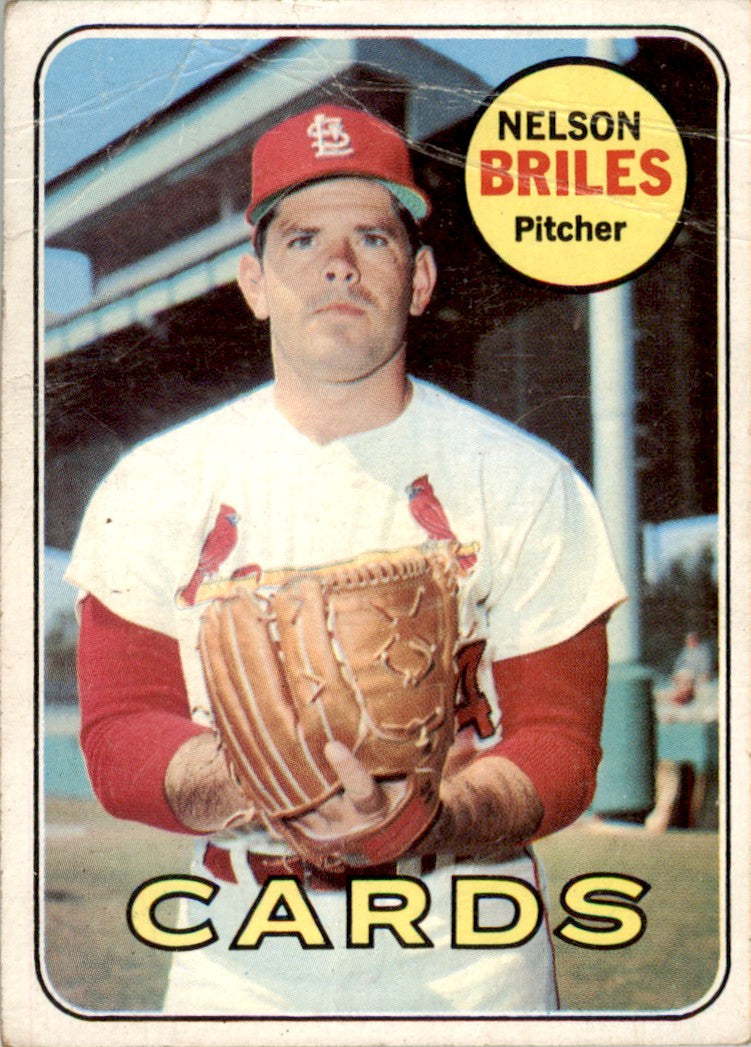 1969 Topps #60 Nelson Briles St. Louis Cardinals GD