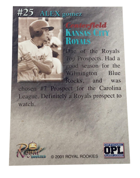 2001 Royal Rookies Throwbacks - Autographs #25  - Alexis Gomez  Auto Royals