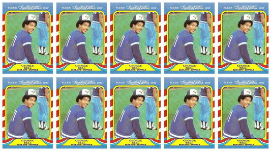 (10) 1987 Fleer Limited Edition Baseball #4 George Bell Lot Toronto Blue Jays