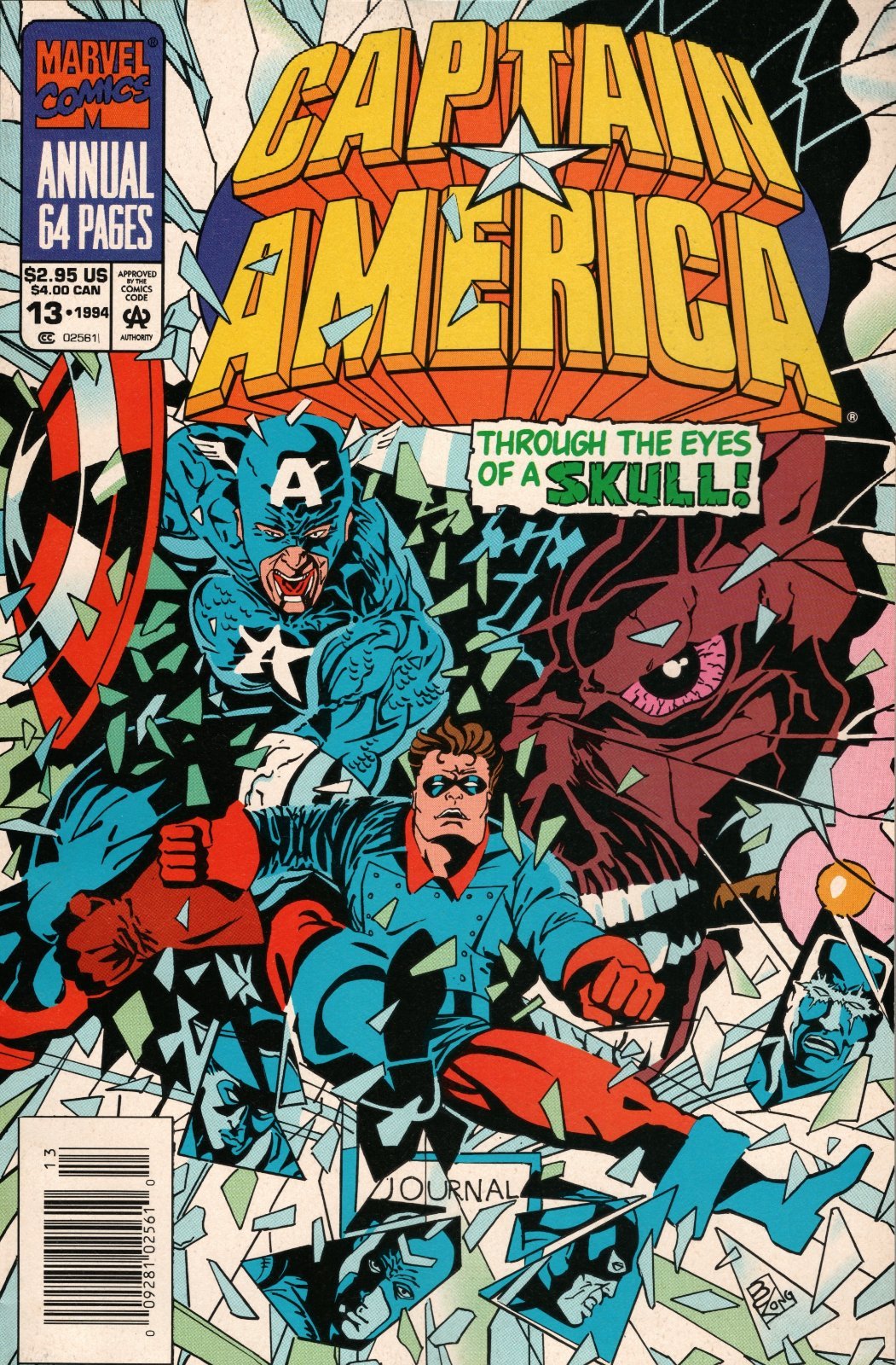Captain America Annual #13 Annual Newsstand (1971 -1994) Marvel Comics