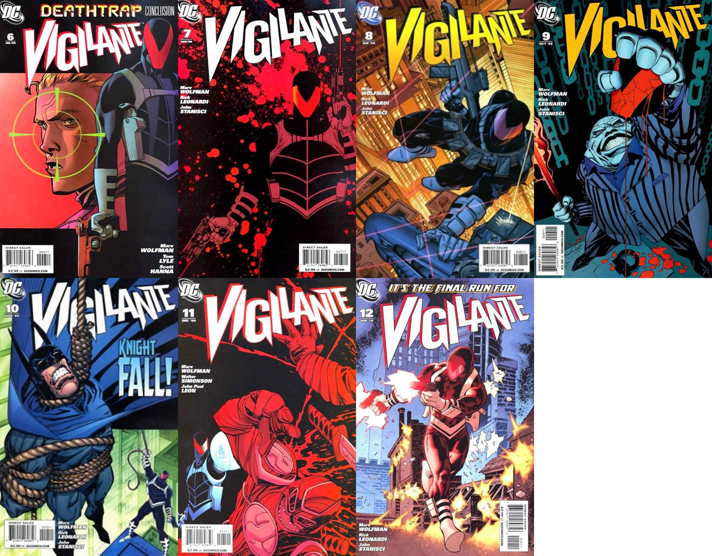 Vigilante #6-12 Volume 3 (2009-2010) DC Comics - 7 Comics