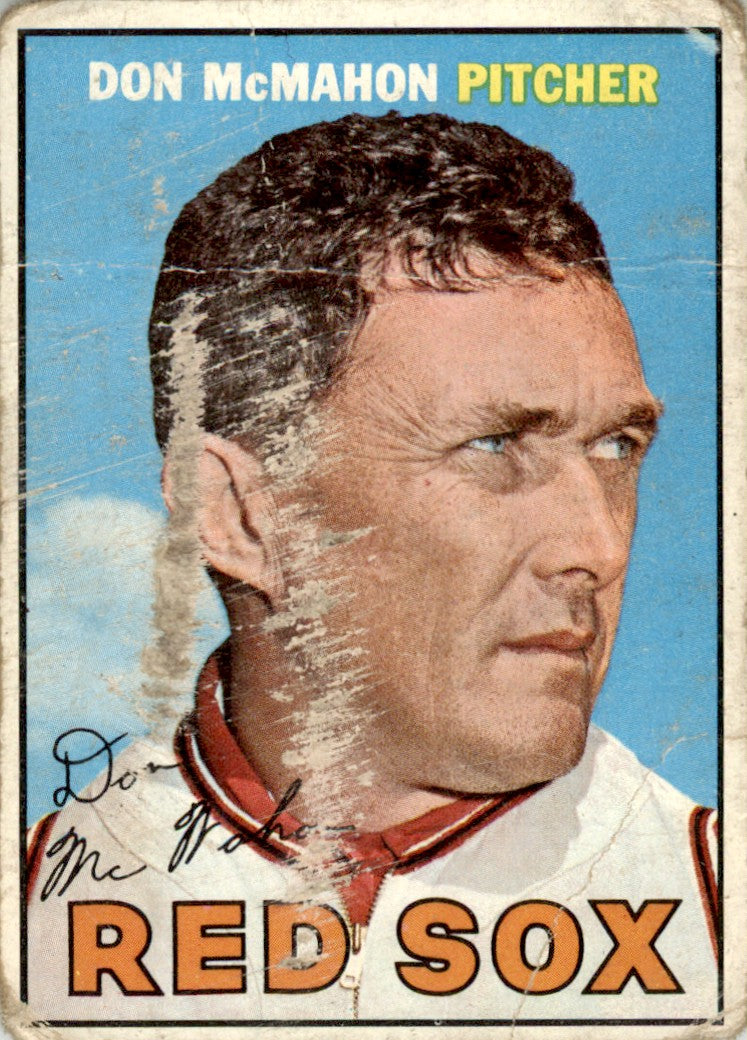 1967 Topps #7 Don McMahon Boston Red Sox PR