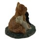 Mother Cat with Kittens 1.5 Inch Vintage Figurine