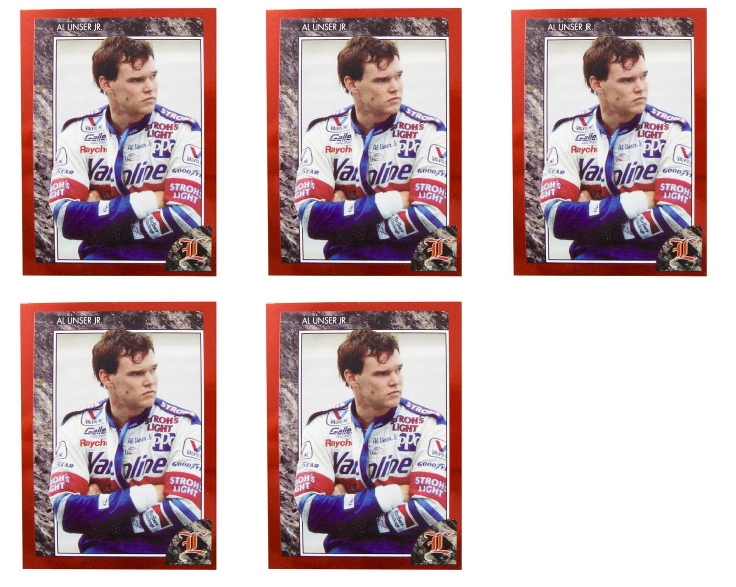 (5) 1992 Legends #27 Al Unser Jr. Auto Racing Card Lot