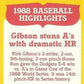 1989 Topps Woolworth Baseball Highlights Baseball 24 Kirk Gibson