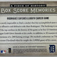 2008 Upper Deck Piece of History Box Score Memories #BSM-21 Ivan Rodriguez