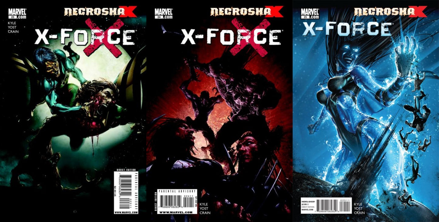 X-Force #23-25 Volume 3 (2008-2010) Marvel Comics - 3 Comics