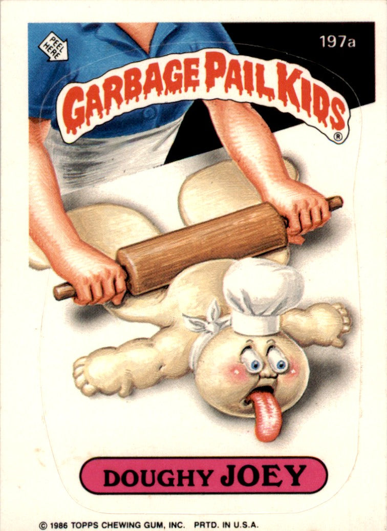 1986 Garbage Pail Kids Series 5 #197A Doughey Joey NM