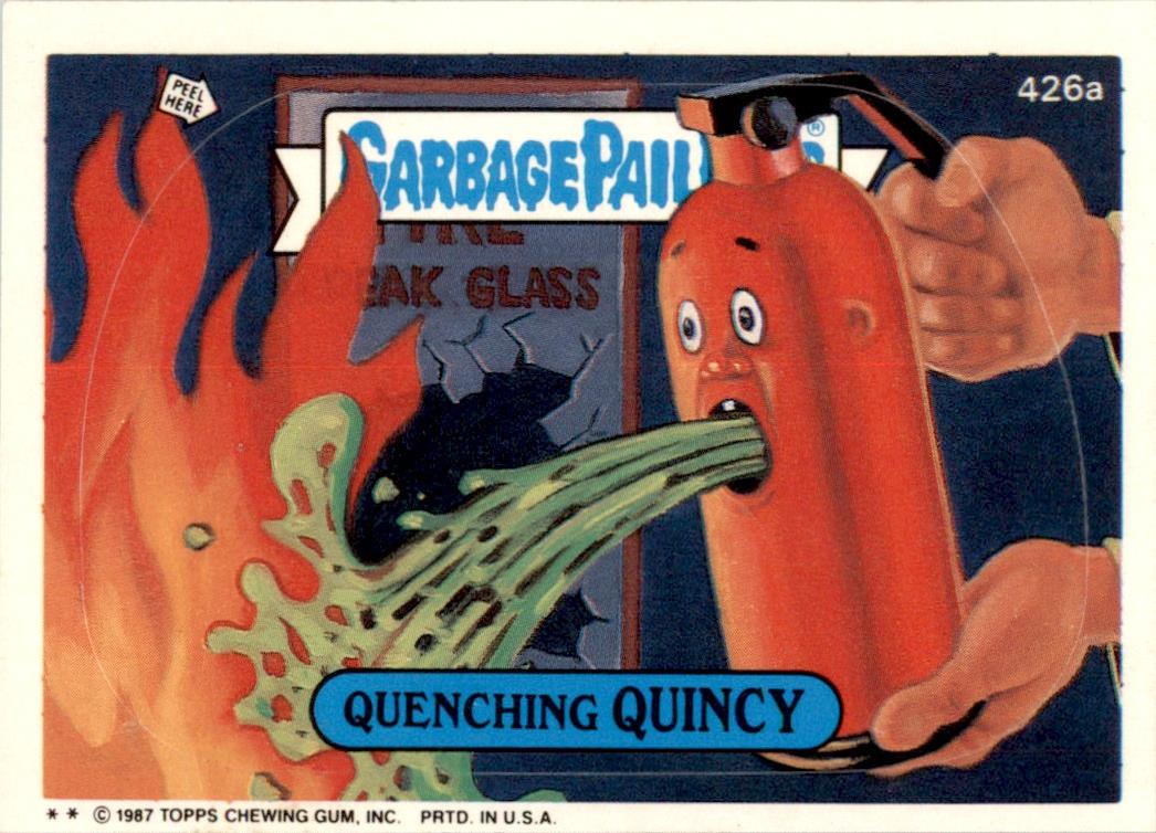 1987 Garbage Pail Kids Series 11 #426a Quenching Quincy NM