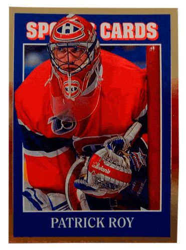 1992 Allan Kaye's Sports Cards News Magazine #68 Patrick Roy Montreal Canadiens