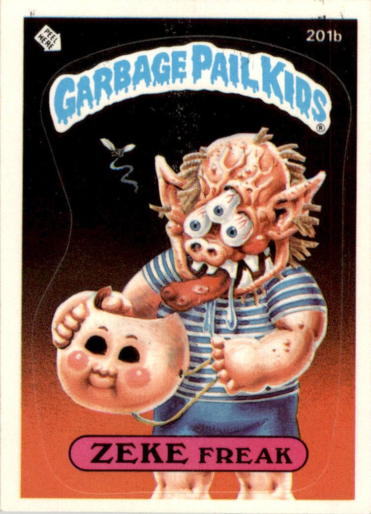 1986 Garbage Pail Kids Series 5 #201B Zeke Freak NM