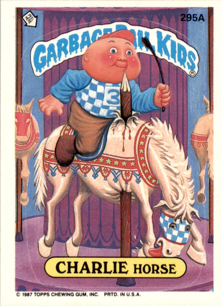 1987 Garbage Pail Kids Series 8 #295a Charlie Horse EX