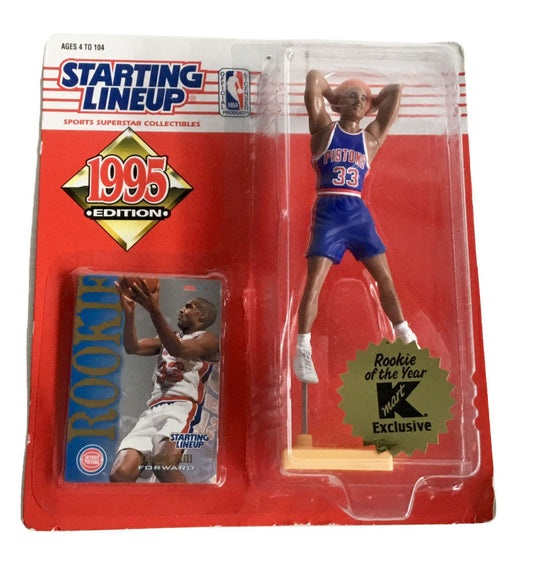 NBA Starting Lineup SLU Grant Hill Action Figure Rookie of the Year K-Mart 1995