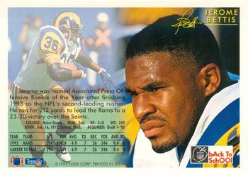 1994 NFL Properties Back-to-School Jerome Bettis Los Angeles Rams