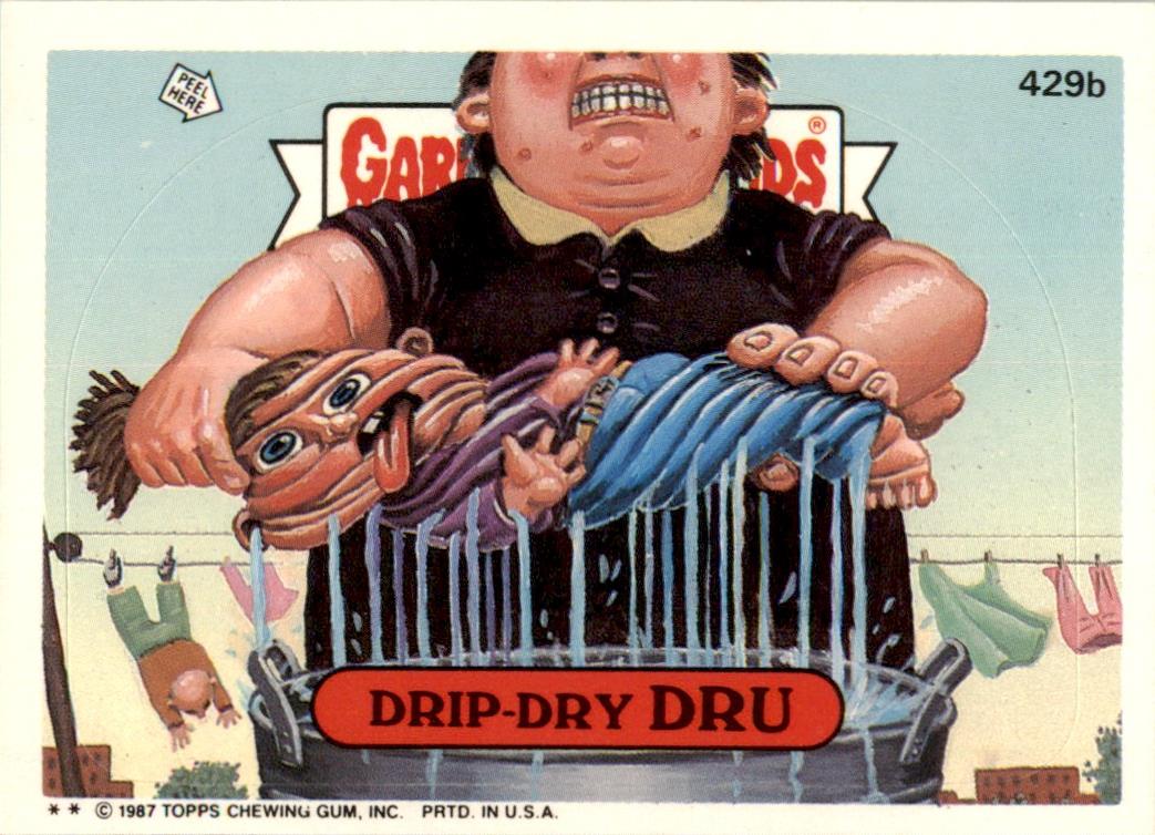 1987 Garbage Pail Kids Series 11 #429b Drip-Dry Druce NM-MT
