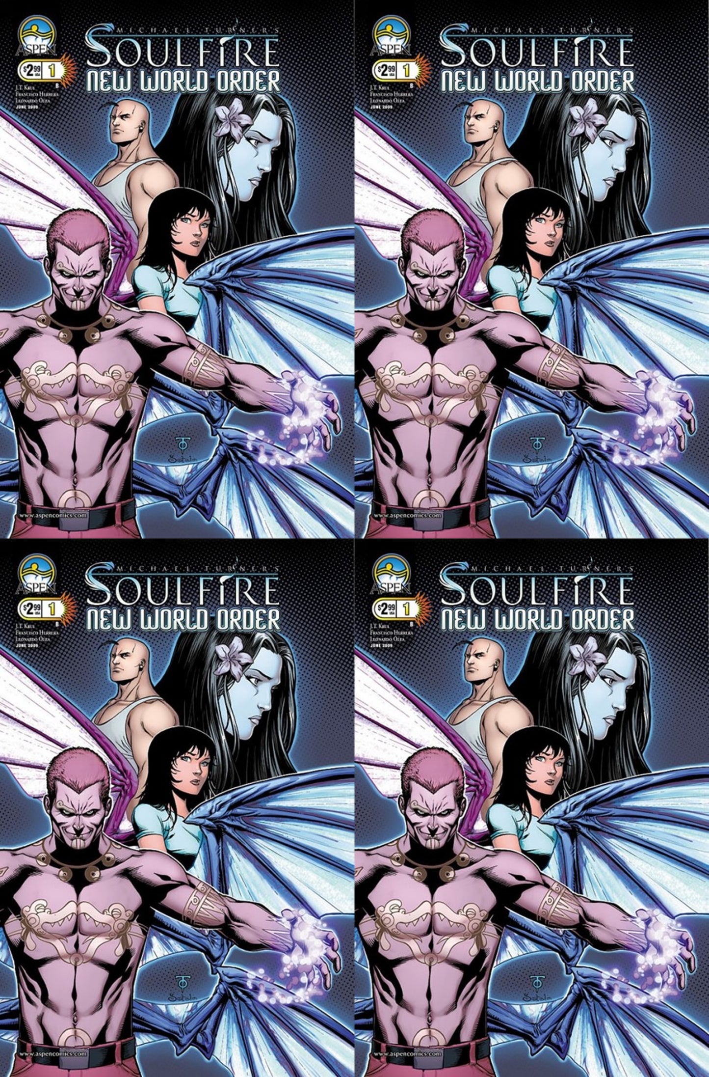 Soulfire: New World Order #1B (2007-2010) Aspen Comics - 4 Comics