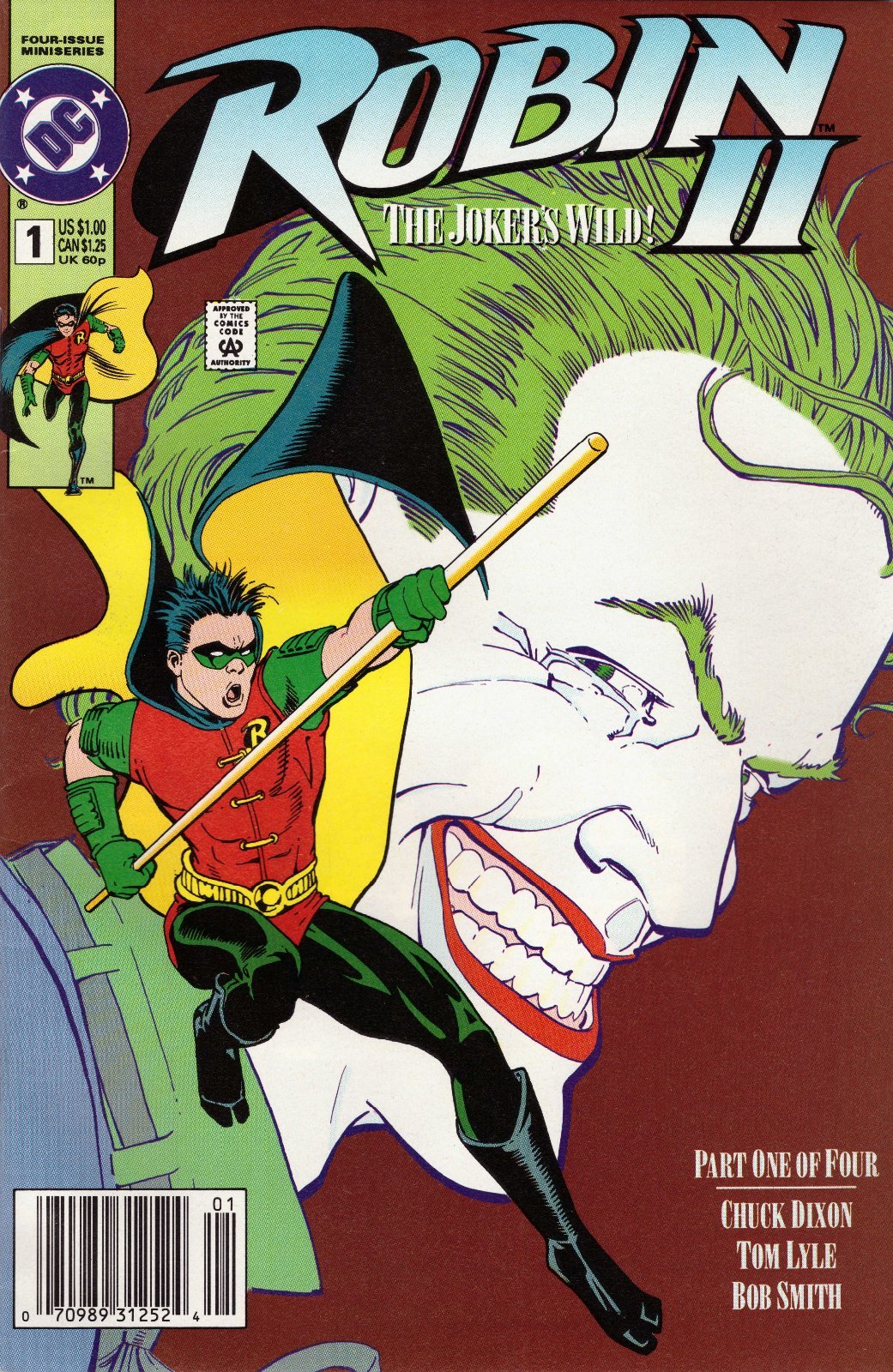 Robin II: The Joker's Wild! #1 Newsstand Cover (1991) DC Comics