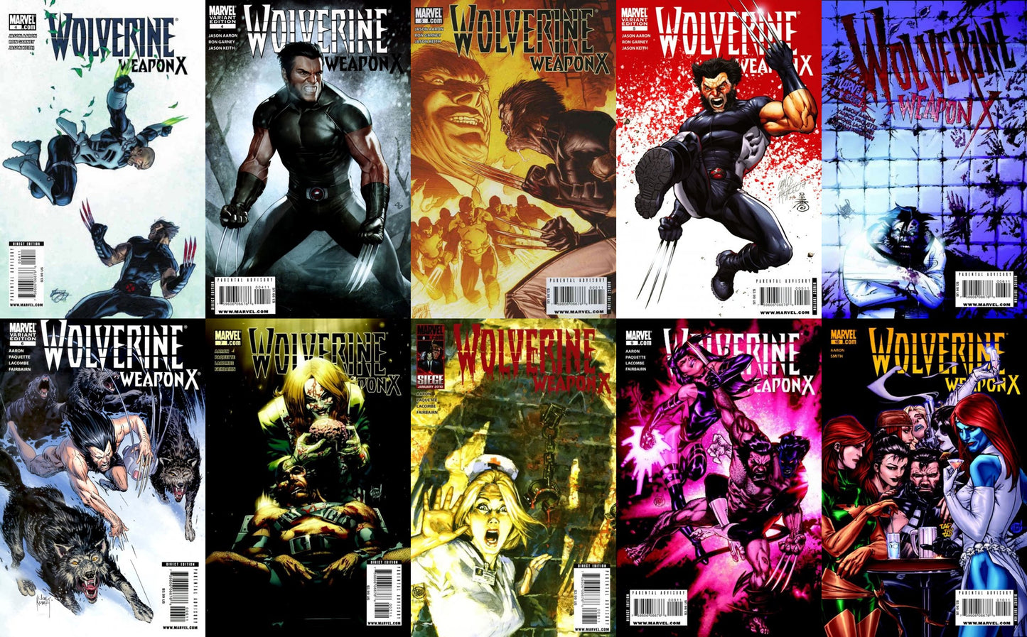 Wolverine: Weapon X #4-10 (2009-2010) Marvel Comics - 10 Comics