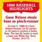 1989 Topps Woolworth Baseball Highlights Baseball 16 Gene Nelson