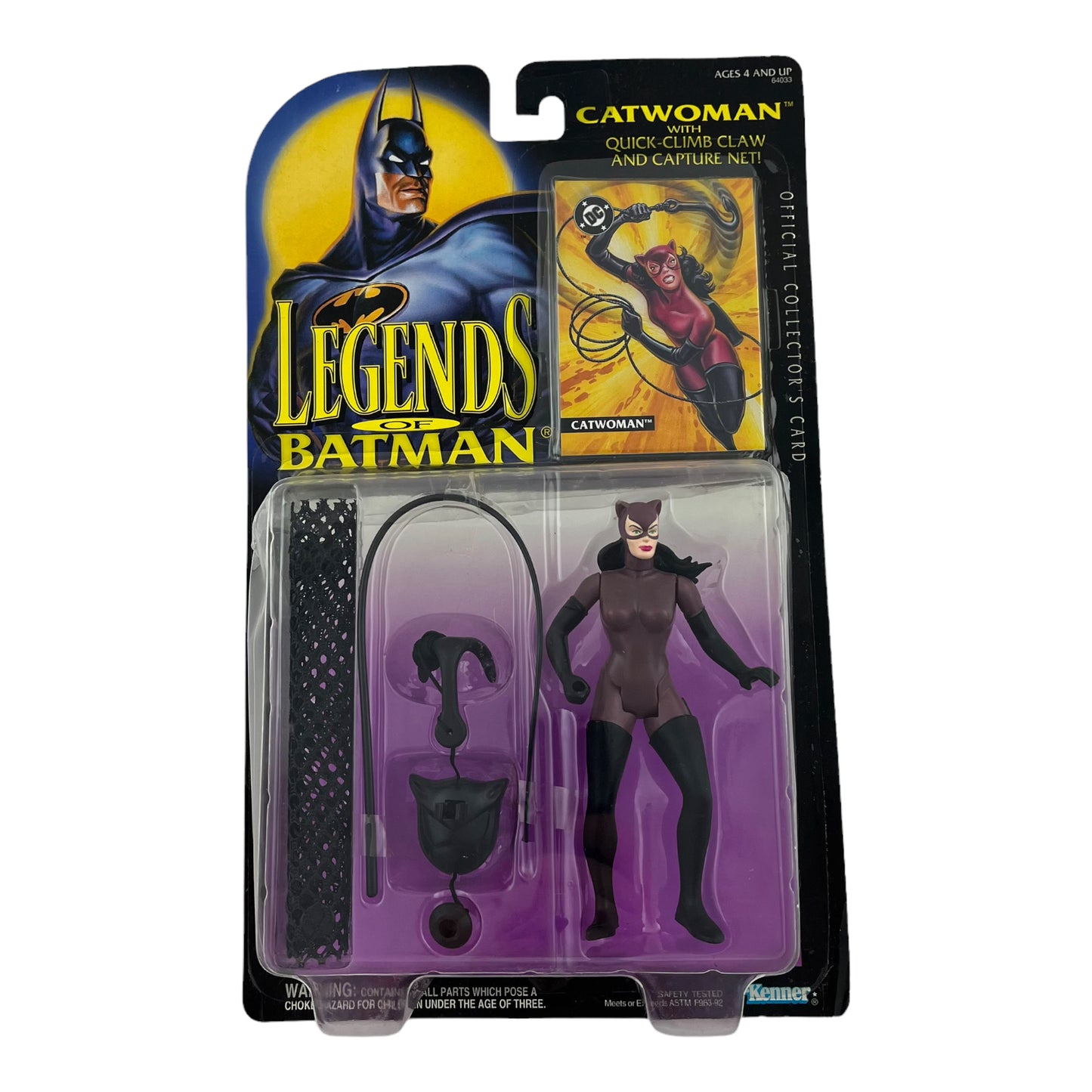 Legends of Batman Series 1 Catwoman 4.5 Inch Vintage Action Figure 1994 Kenner