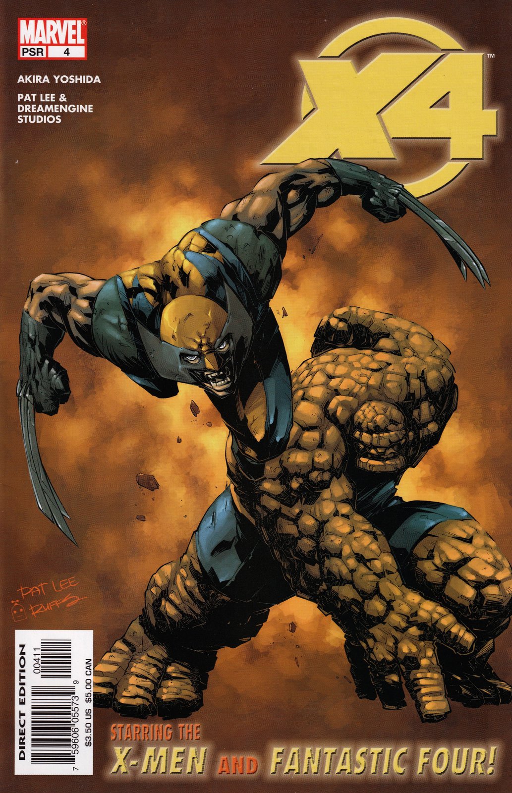 X-Men / Fantastic Four #4 Direct Edition Cover (2005) Marvel Comics