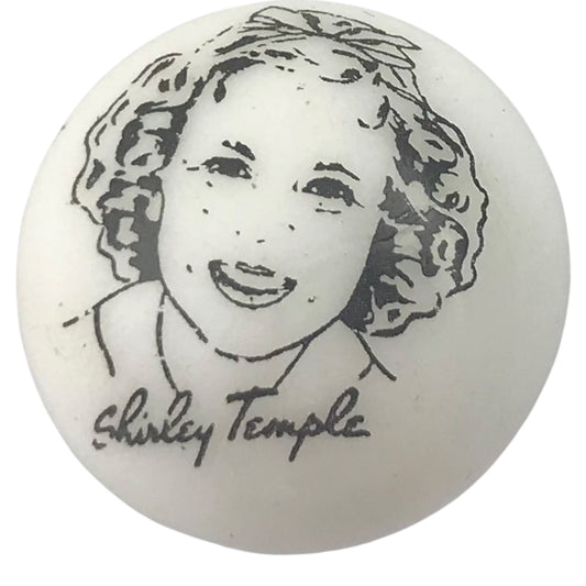 Shirley Temple 1.5 Inch Vintage White Marble